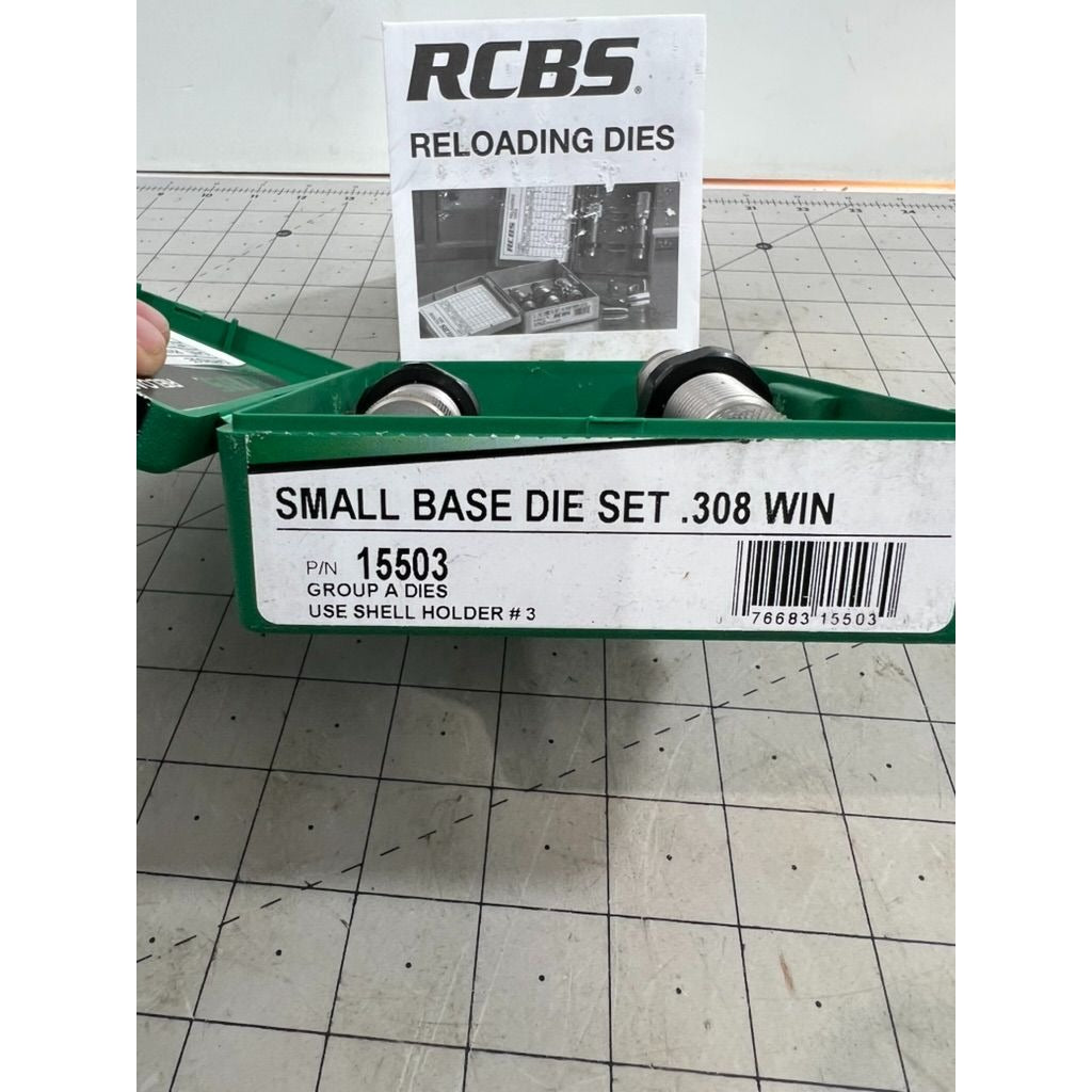 RCBS Small Base Die Set .308 WIN Reloading Dies P/N 15503 New