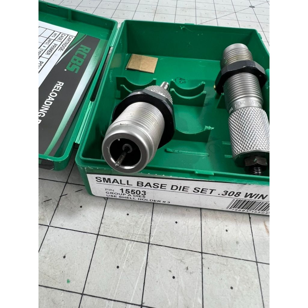 RCBS Small Base Die Set .308 WIN Reloading Dies P/N 15503 New