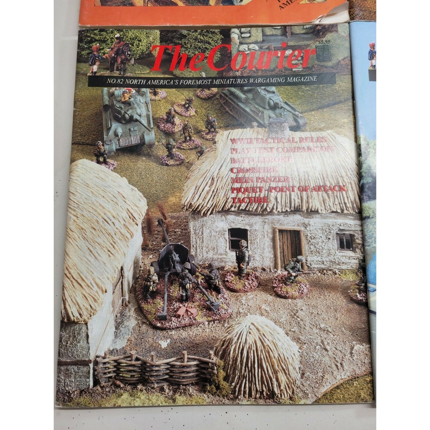 The Courier Miniatures Wargaming Magazines Lot Of 4 No. 80 82 89 & Vol. IX No. 1