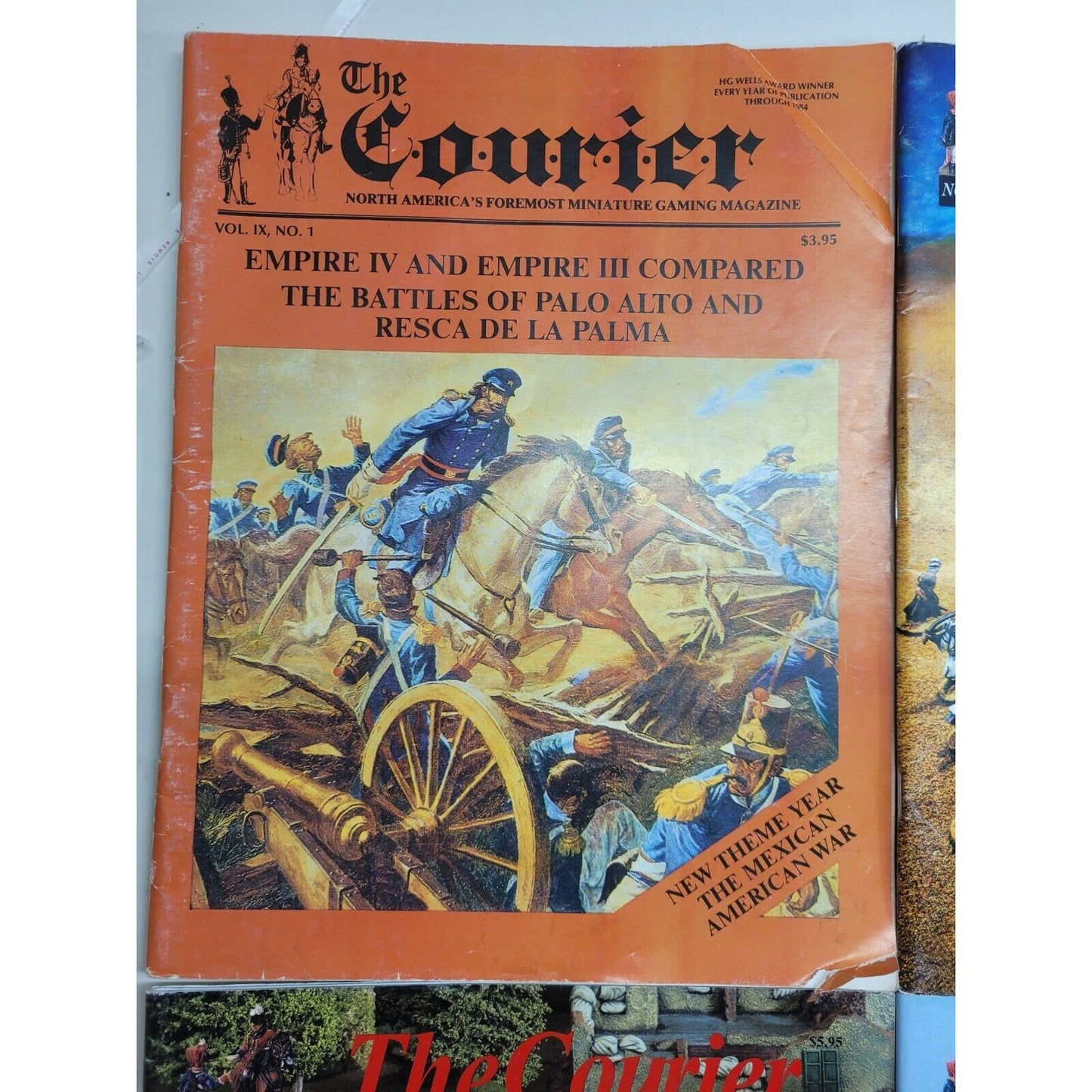 The Courier Miniatures Wargaming Magazines Lot Of 4 No. 80 82 89 & Vol. IX No. 1