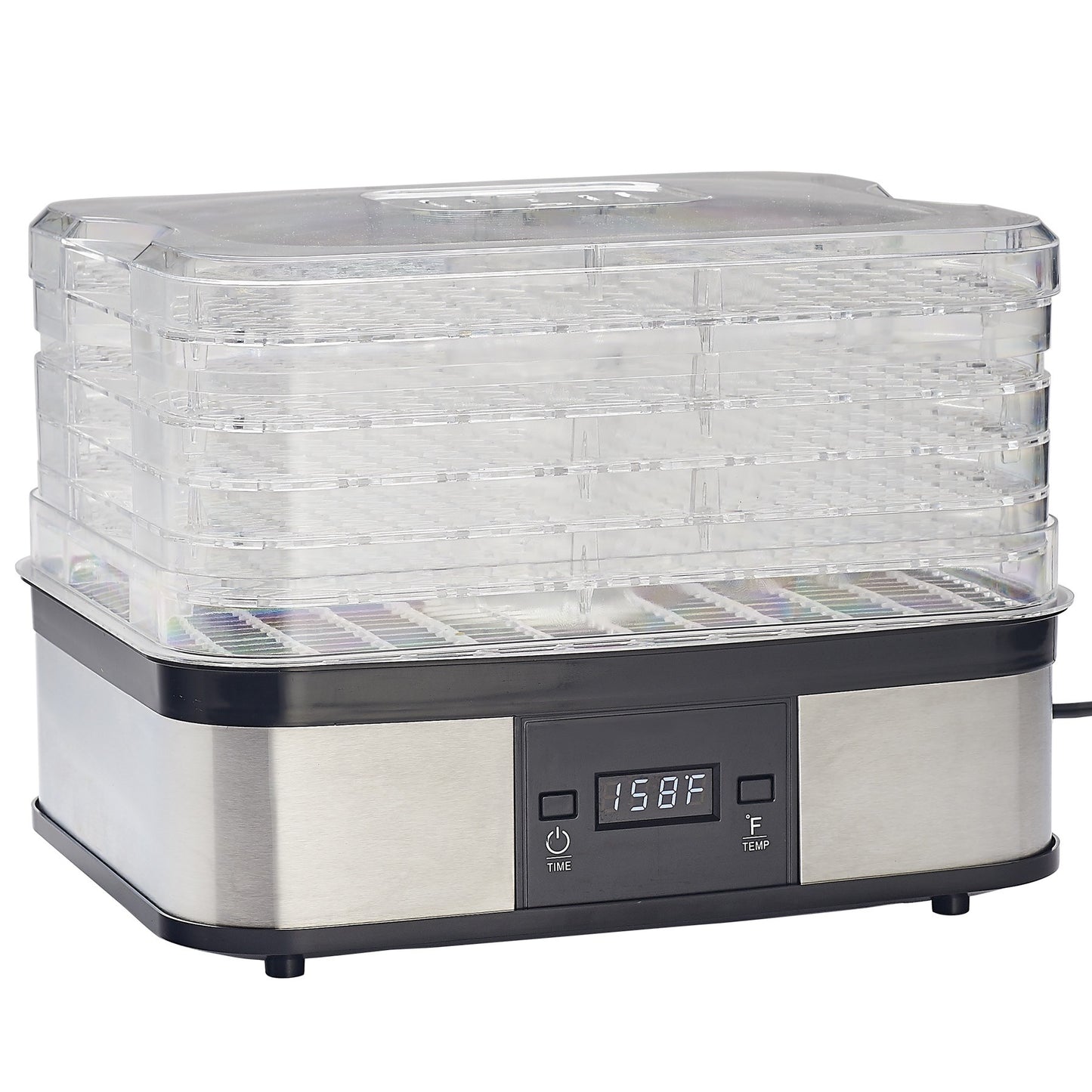 LEM 5-Tray Food Dehydrator With Uniform Airflow & Digital Controls 250 Watts new