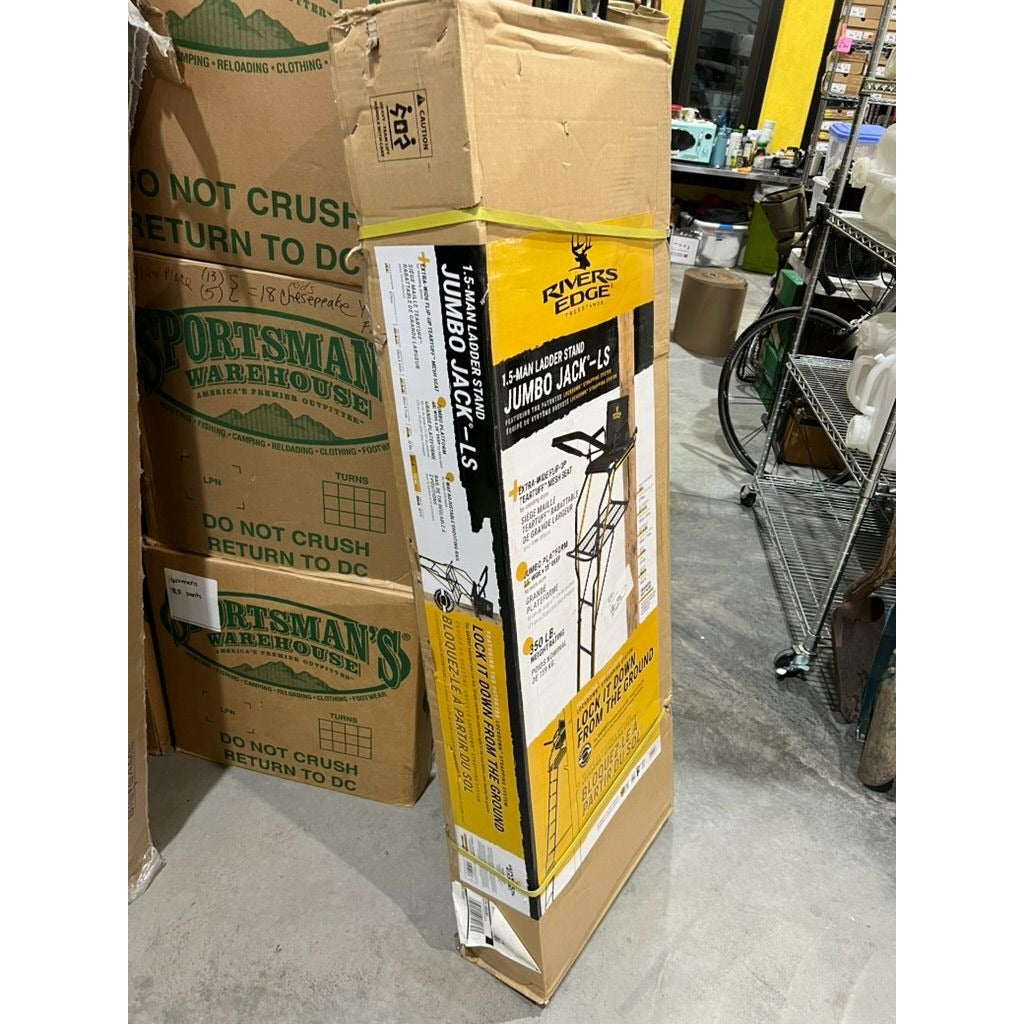 Rivers Edge Jumbo Jack-LS 1.5-Man Ladder Stand Lockdown Strapping System 350 Lb