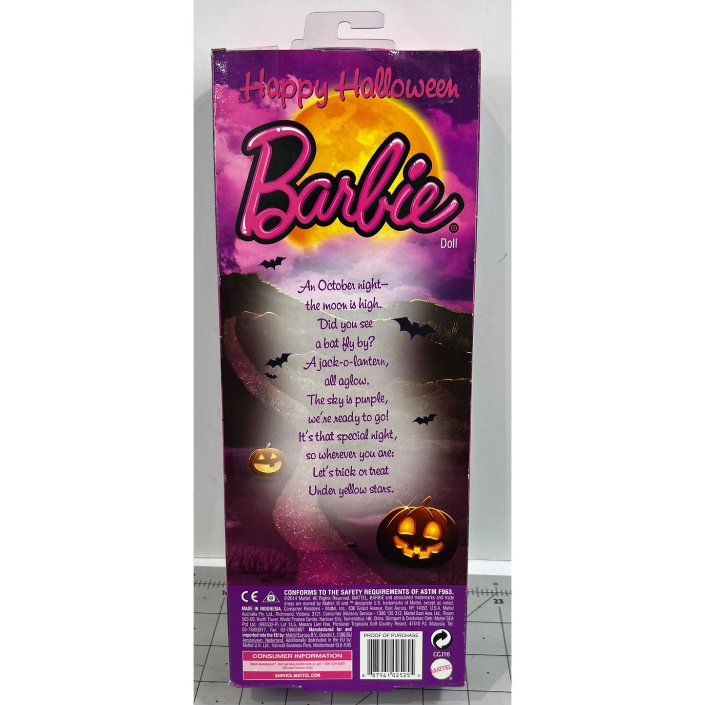 Barbie Happy Halloween Doll Exclusive Mattel Sparkle Top & Spiderweb Skirt CCJ16