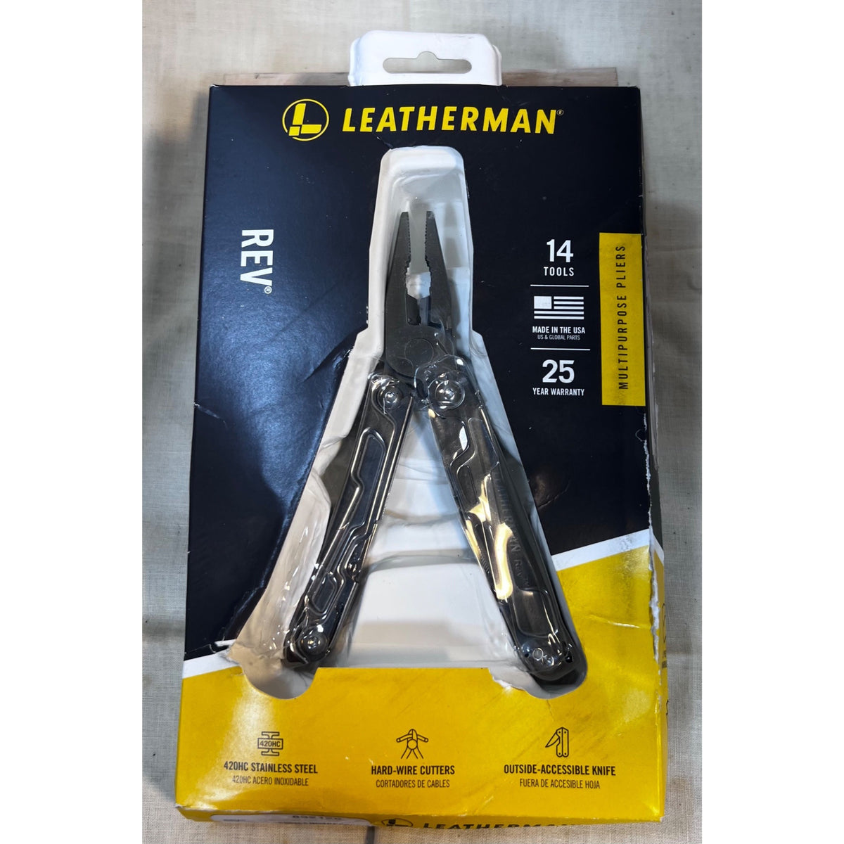 Leatherman Rev 14-Tool Stainless Steel Multi-Tool New 832126