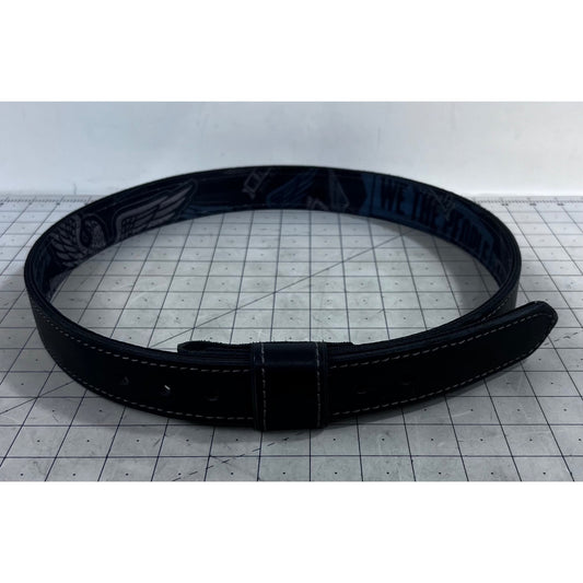 “We The People” Leather Belt Sz. 40 Black Blue Patriotic Liner USA Conceal Carry