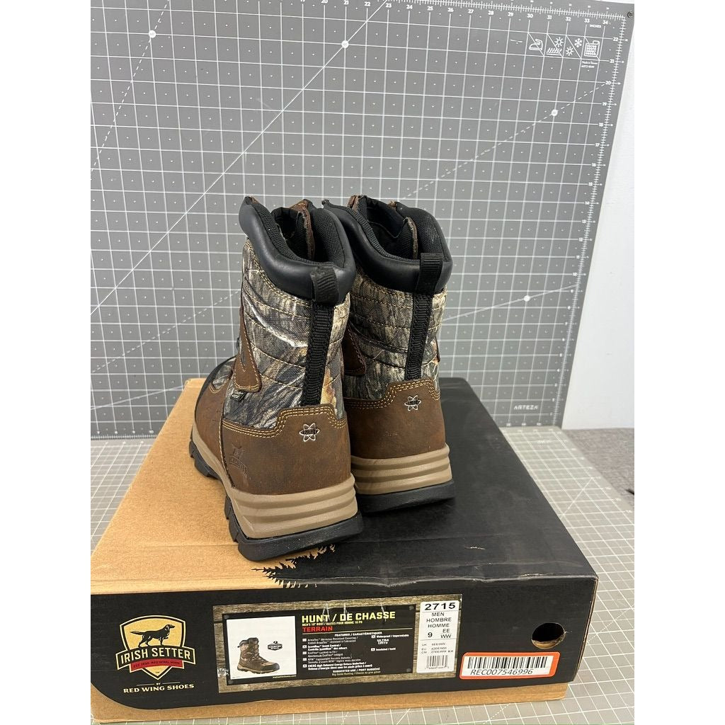 Red Wing Men's Irish Setter Terrain Boots Sz. 9 US  Mossy Oak NEW Hunting Hiking