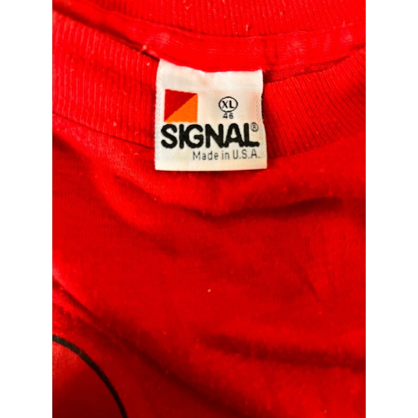 Vintage Utah Rocky Mountains Red T-Shirt Sz. XL Signal Made In USA Cotton Y2K