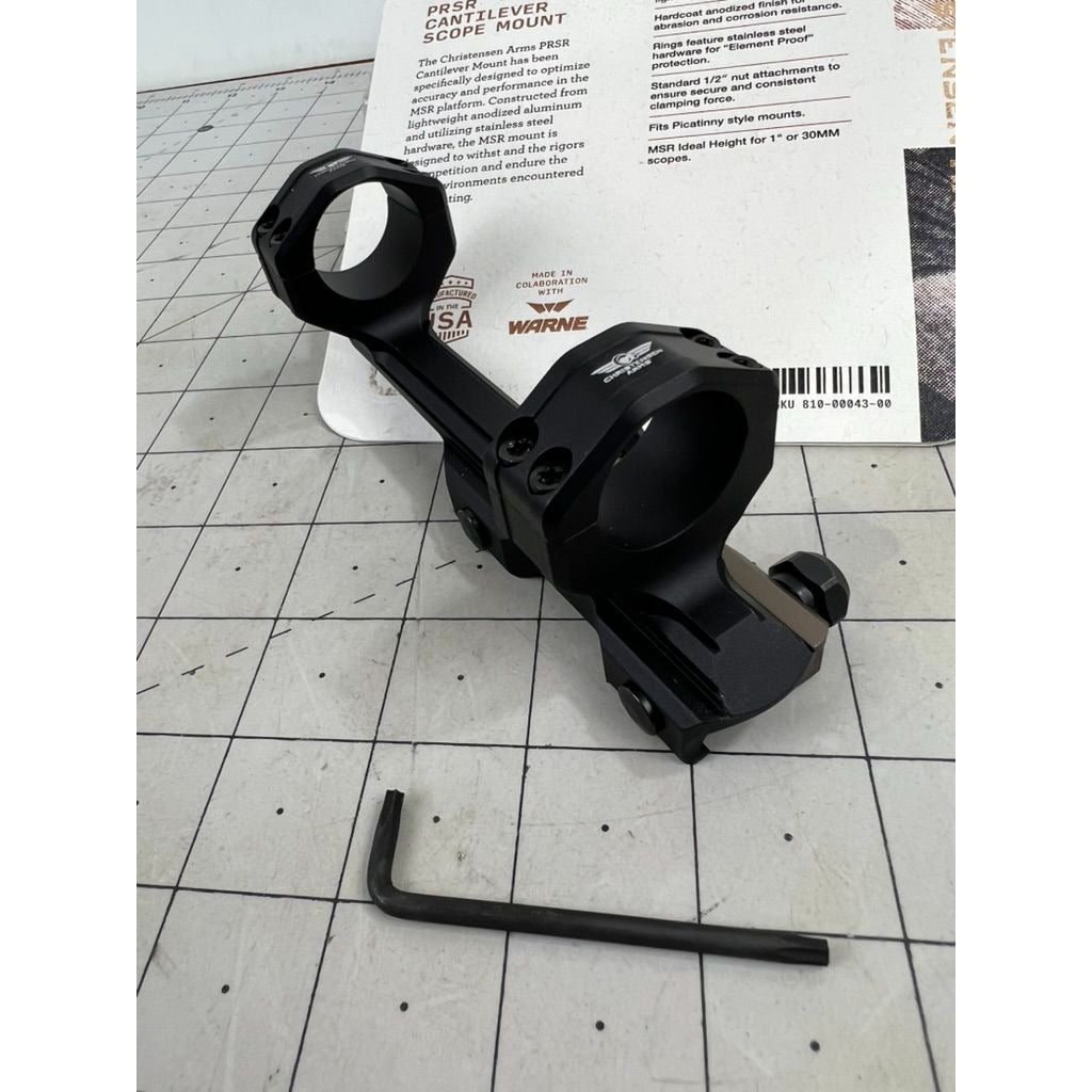Christensen Arms Cantilever Scope Rings 0 MOA, Black/Burnt Bronze 1" 810-00043-00