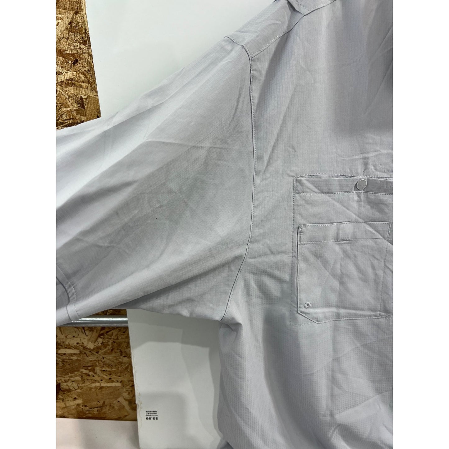 Columbia Tamiami Mens Fishing Shirt XL Light Gray Long Sleeve Vented Lightweight