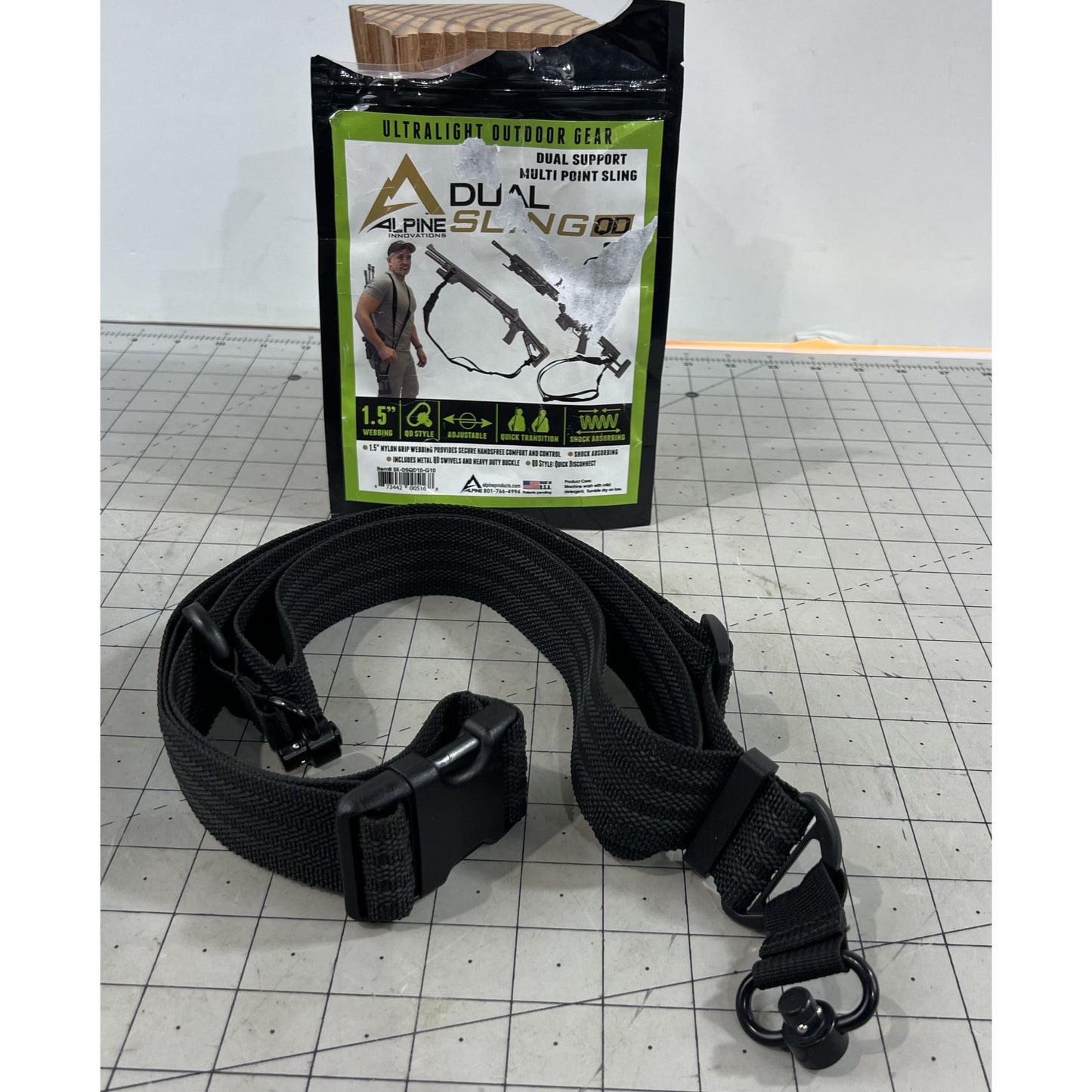 Alpine QD Dual Strap Rifle Sling - Black New Quick Detach Swivel