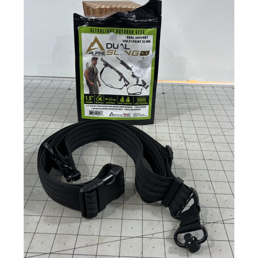 Alpine QD Dual Strap Rifle Sling - Black New Quick Detach Swivel