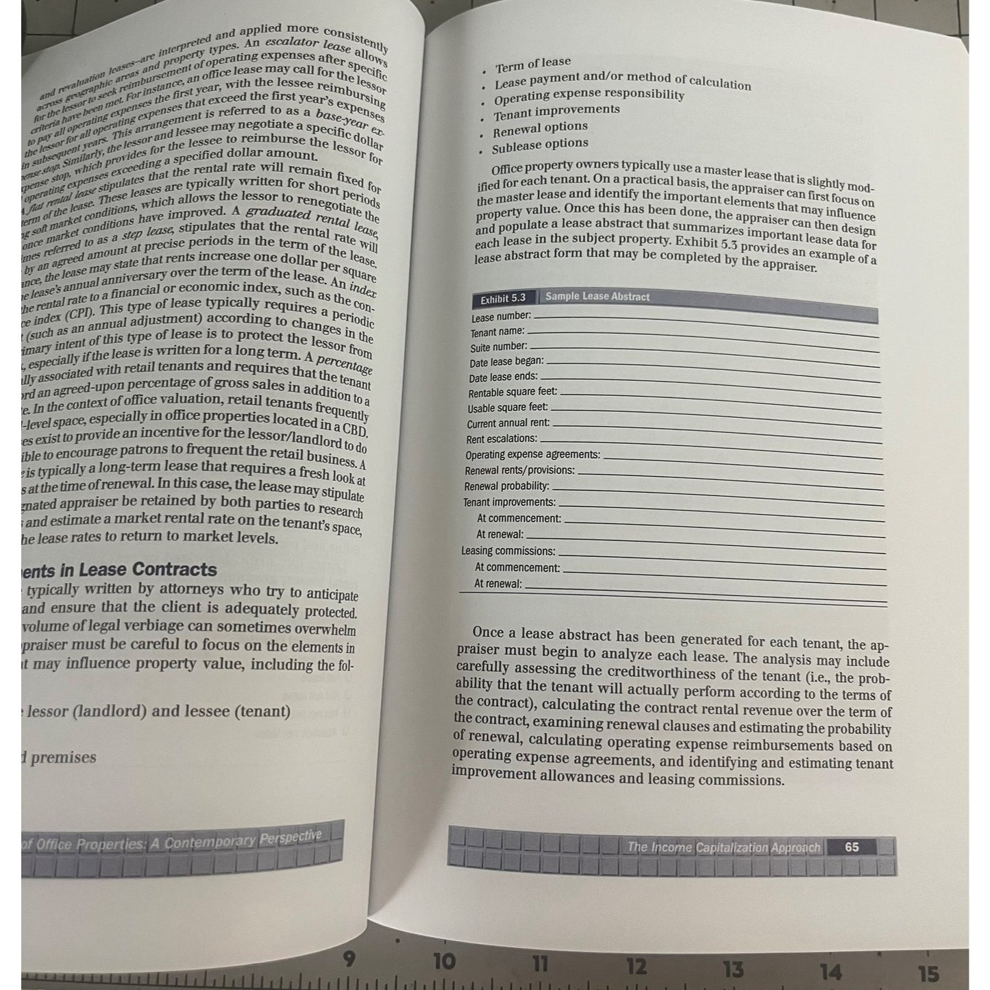 The Valuation of Office Properties a Contemporary Perspective B. A. Slade 2009
