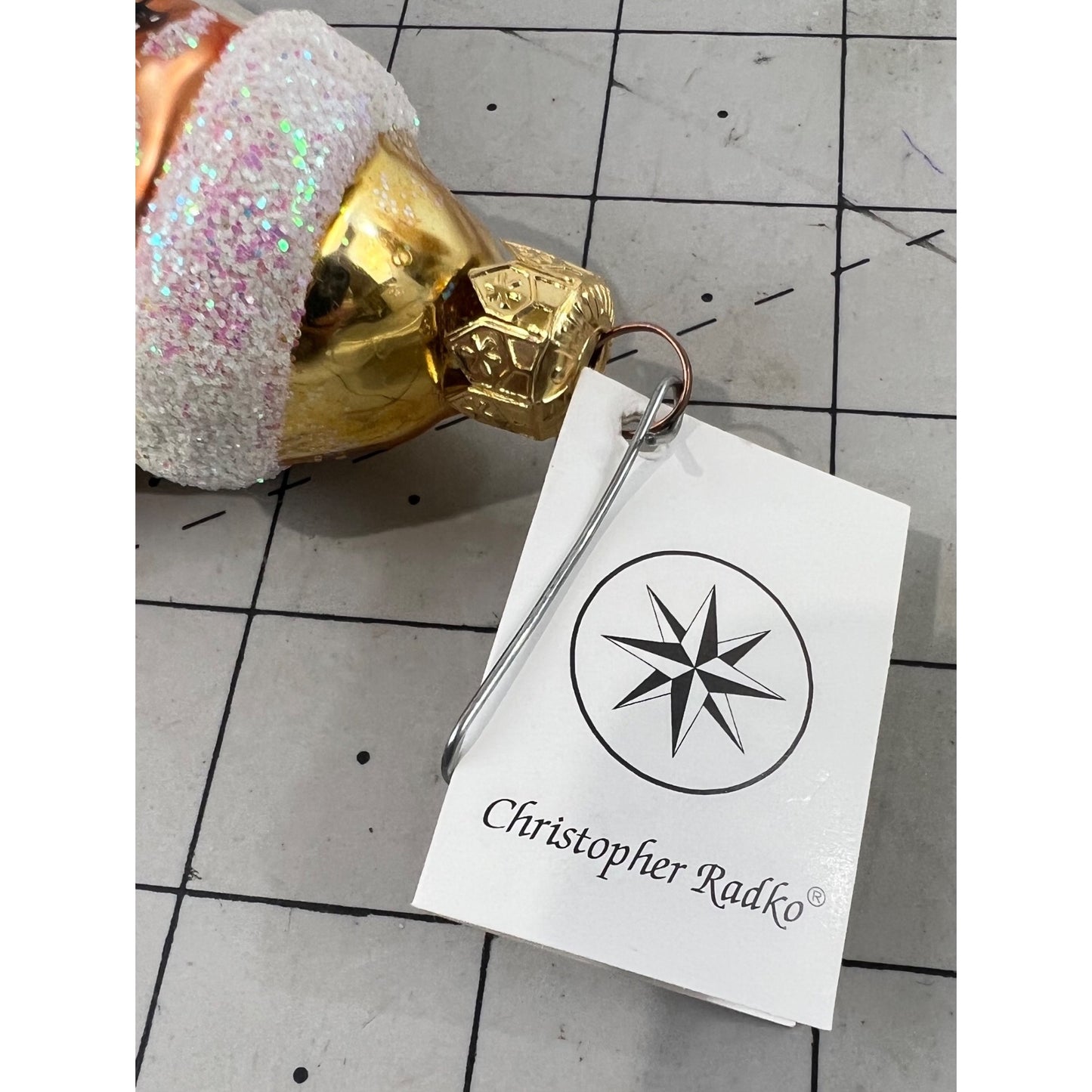Christopher Radko Santa Christmas Ornament Pot O’ Gold “BRK” Berkshire Hathaway