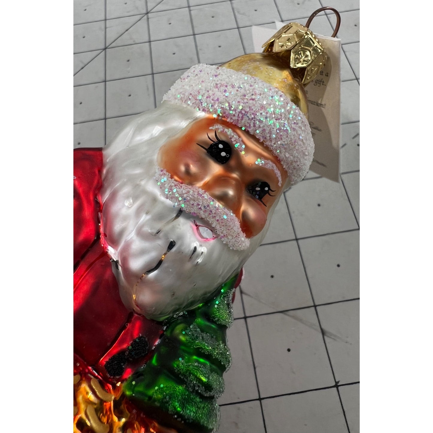 Christopher Radko Santa Christmas Ornament Pot O’ Gold “BRK” Berkshire Hathaway