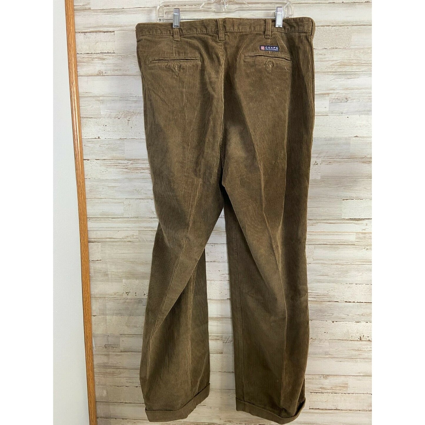 Chaps Ralph Lauren Brown Corduroy Pants W38 L30 Men's Classic 100% Cotton