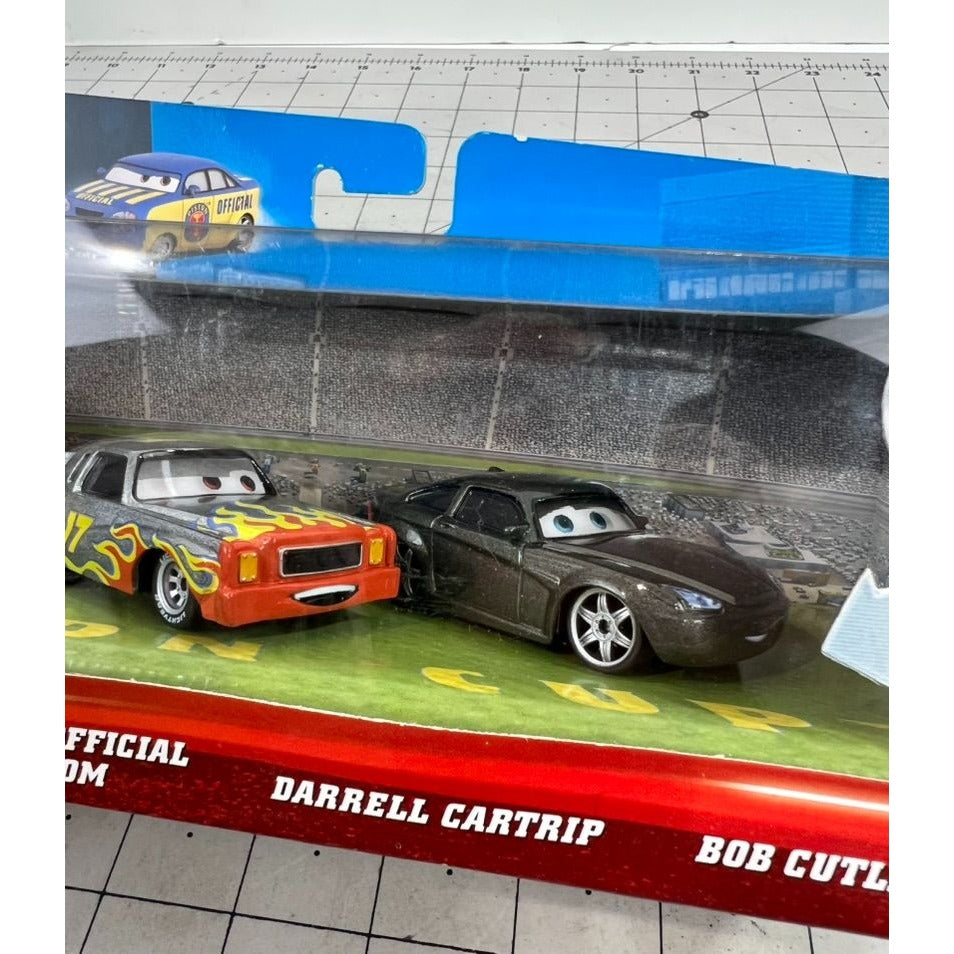 Disney / Pixar CARS Movie Exclusive 1:55 Diecast Piston Cup Nights 3 Car Set NIB