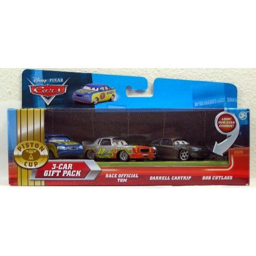 Disney / Pixar CARS Movie Exclusive 1:55 Diecast Piston Cup Nights 3 Car Set NIB