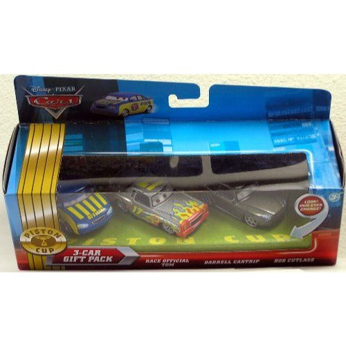 Disney / Pixar CARS Movie Exclusive 1:55 Diecast Piston Cup Nights 3 Car Set NIB
