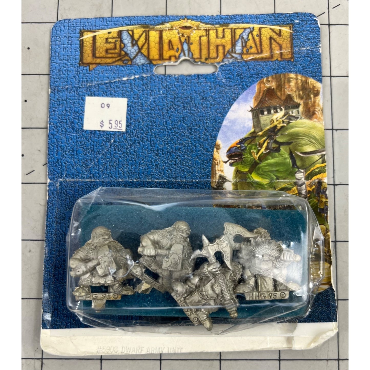 Leviathan Dwarf Army Unit #5903 Metal Miniatures 1995 Grendel Productions NOS New