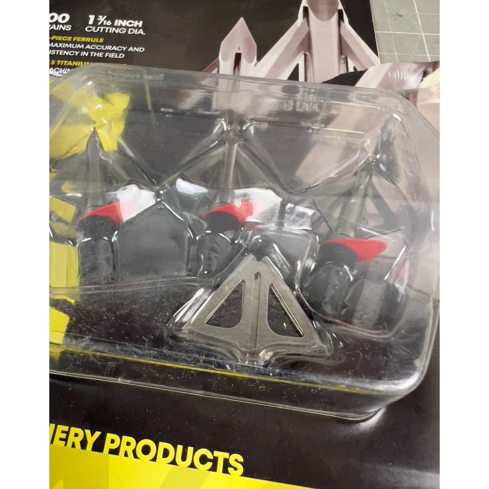 Nap Quadcutter Compound Bow Titanium Broadhead 100 Grains Fixed Blade NEW~~