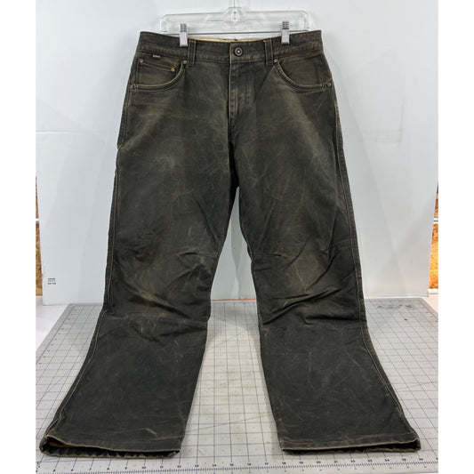 Kühl Men’s 34x32 Rydr Khaki Pants Rugged Cotton Blend Durable 22S Style #5016