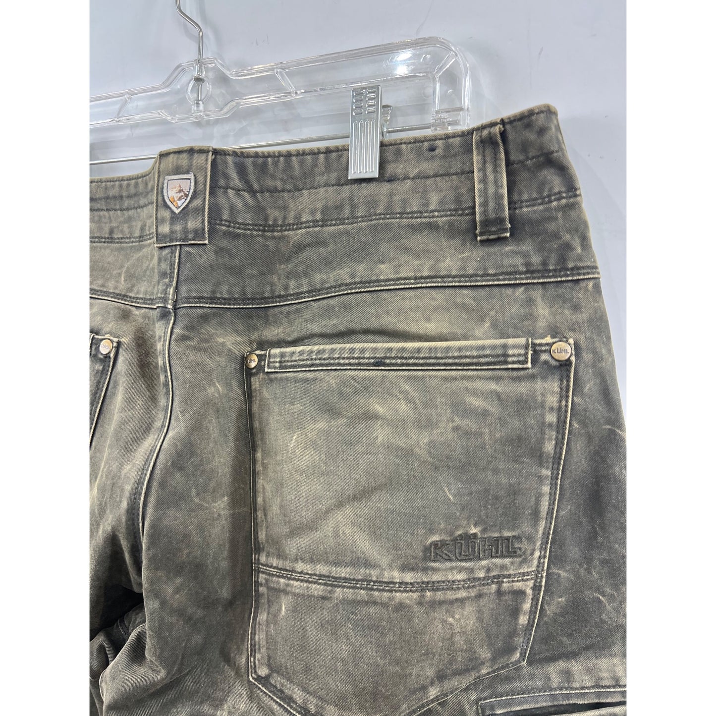 Kühl Men’s 34x32 Rydr Khaki Pants Rugged Cotton Blend Durable 22S Style #5016