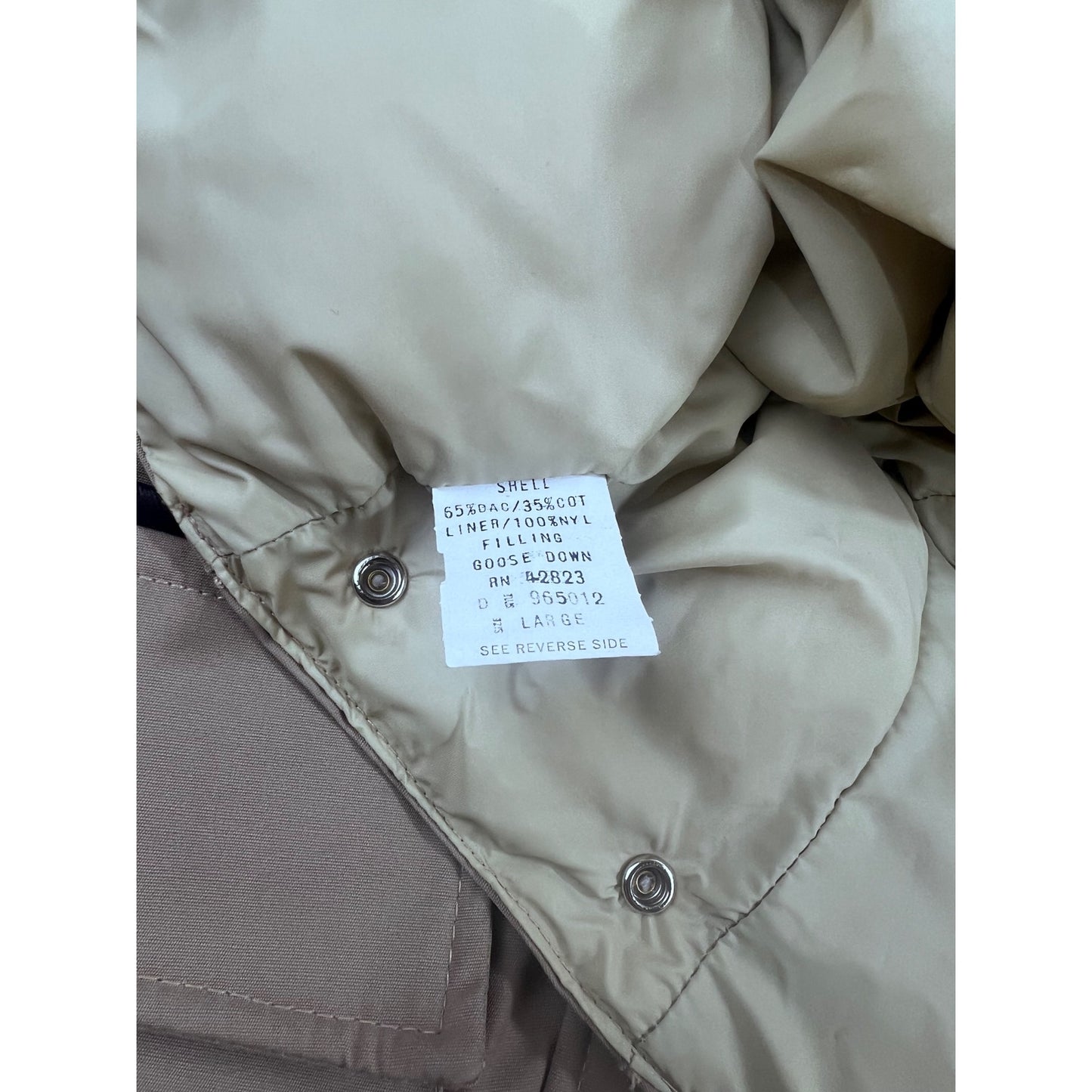 Vintage '80's Men's Browning Goose Down Coat Faux Fur Collar w/Hood Size 40