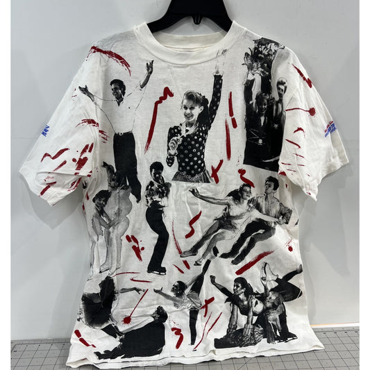 Tour Of World Figure Skating Champions ‘93 Graphic T-Shirt Men’s Sz L Y2K