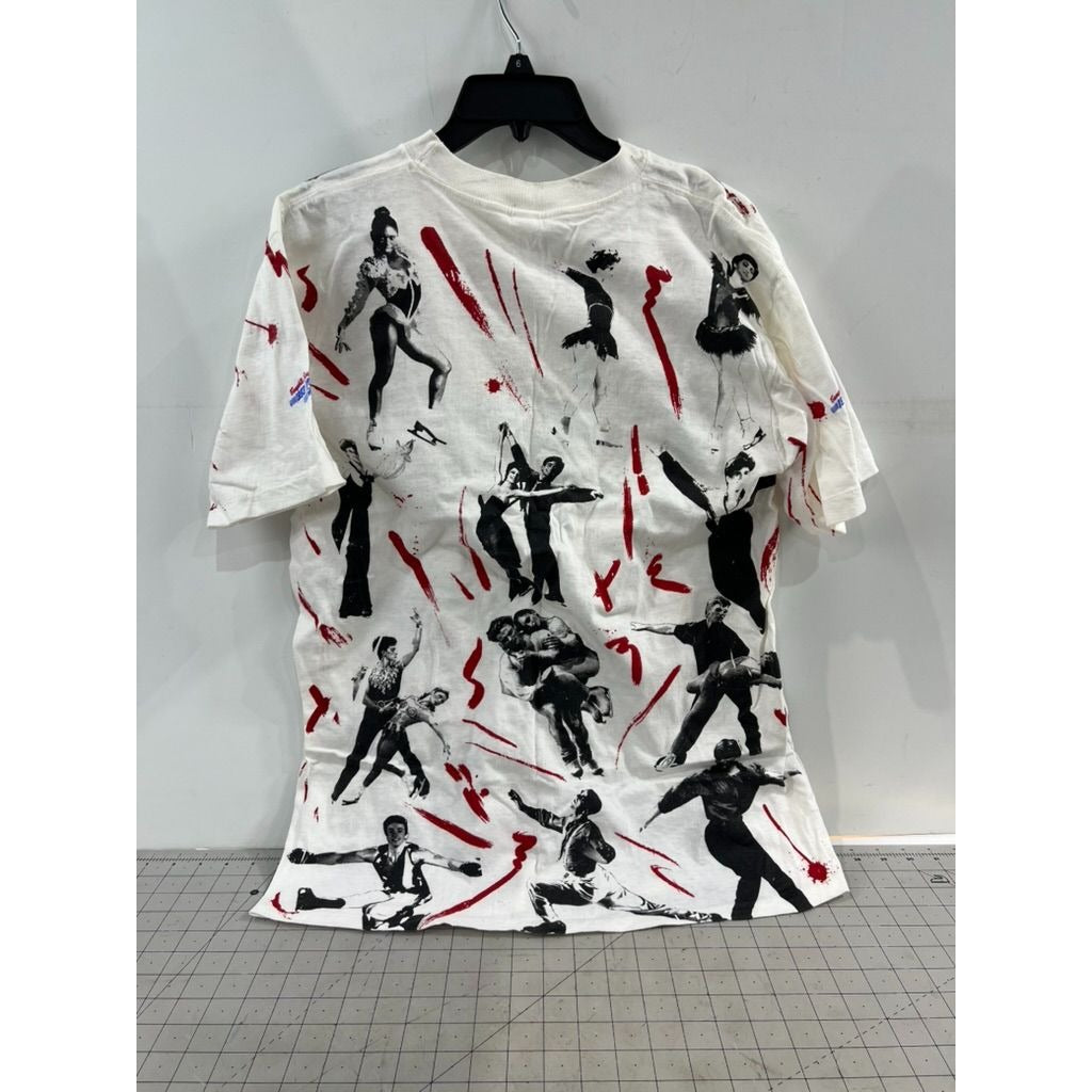 Tour Of World Figure Skating Champions ‘93 Graphic T-Shirt Men’s Sz L Y2K