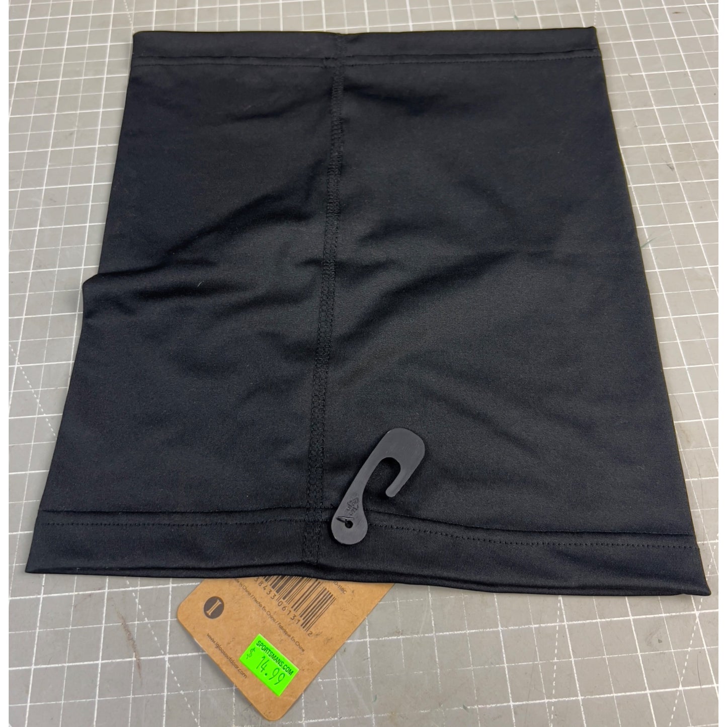 Igloos Adult Lightweight Gaiter Face Mask Black One Size NWT