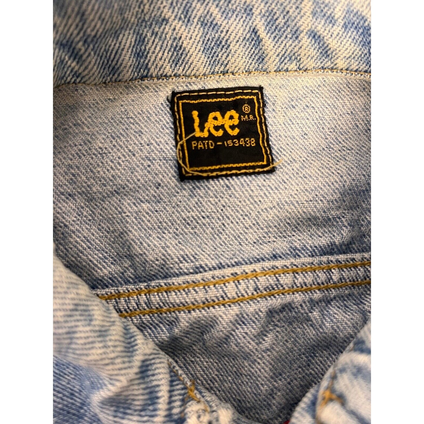 Vintage Lee Riders Hard Rock Cafe Denim Jacket Distressed 1980's Men's Sz. L