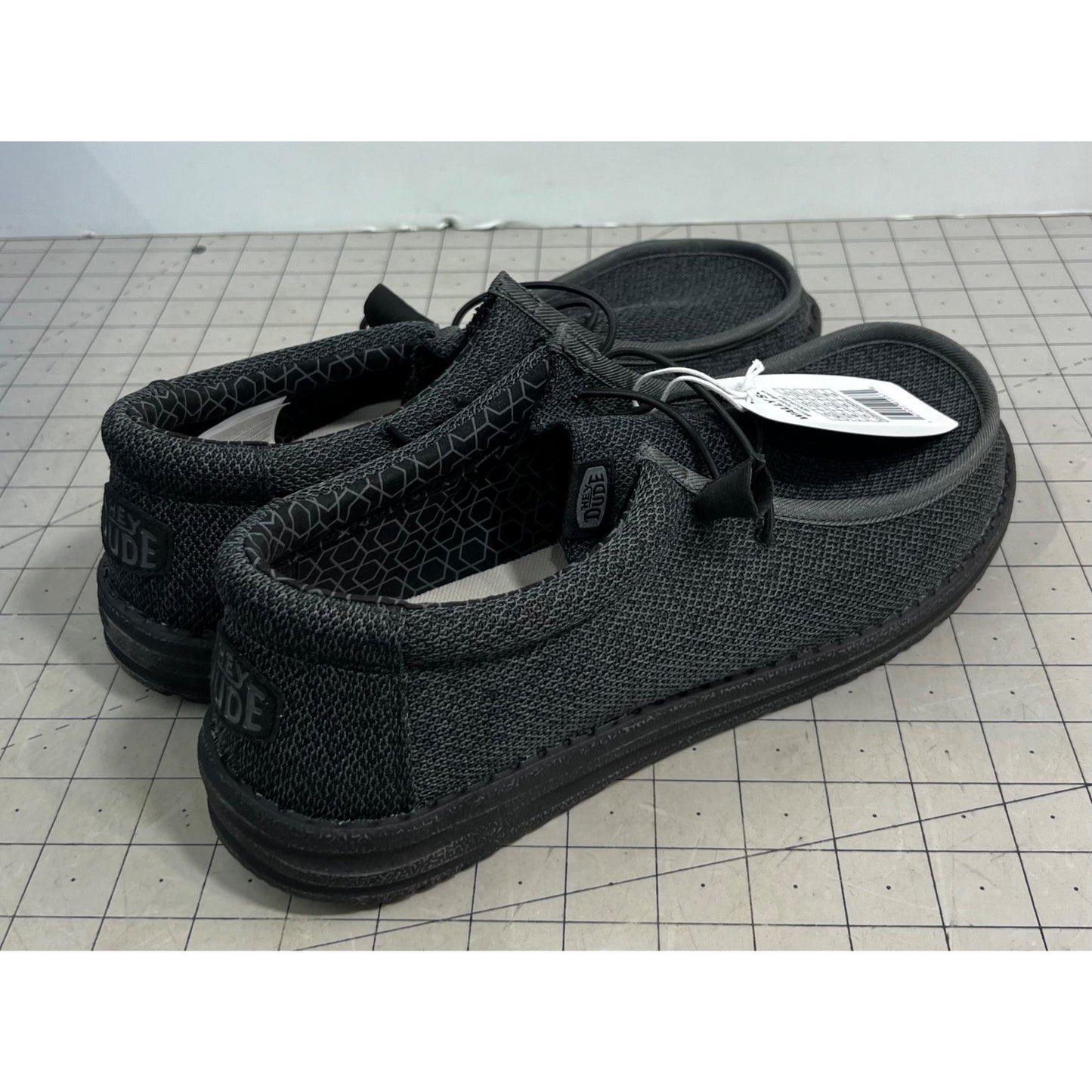 Hey Dude Wally Sox Micro Total Black Men’s Sz. 13 Lightweight Breathable New