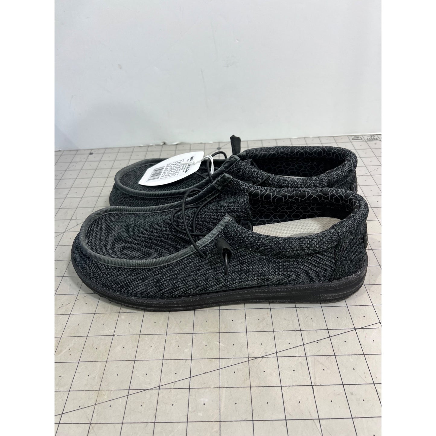Hey Dude Wally Sox Micro Total Black Men’s Sz. 13 Lightweight Breathable New