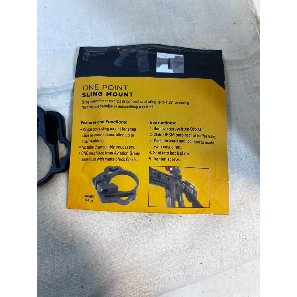 Mission First Tactical One Point Sling Mount OPSM- Matte Black Aluminum