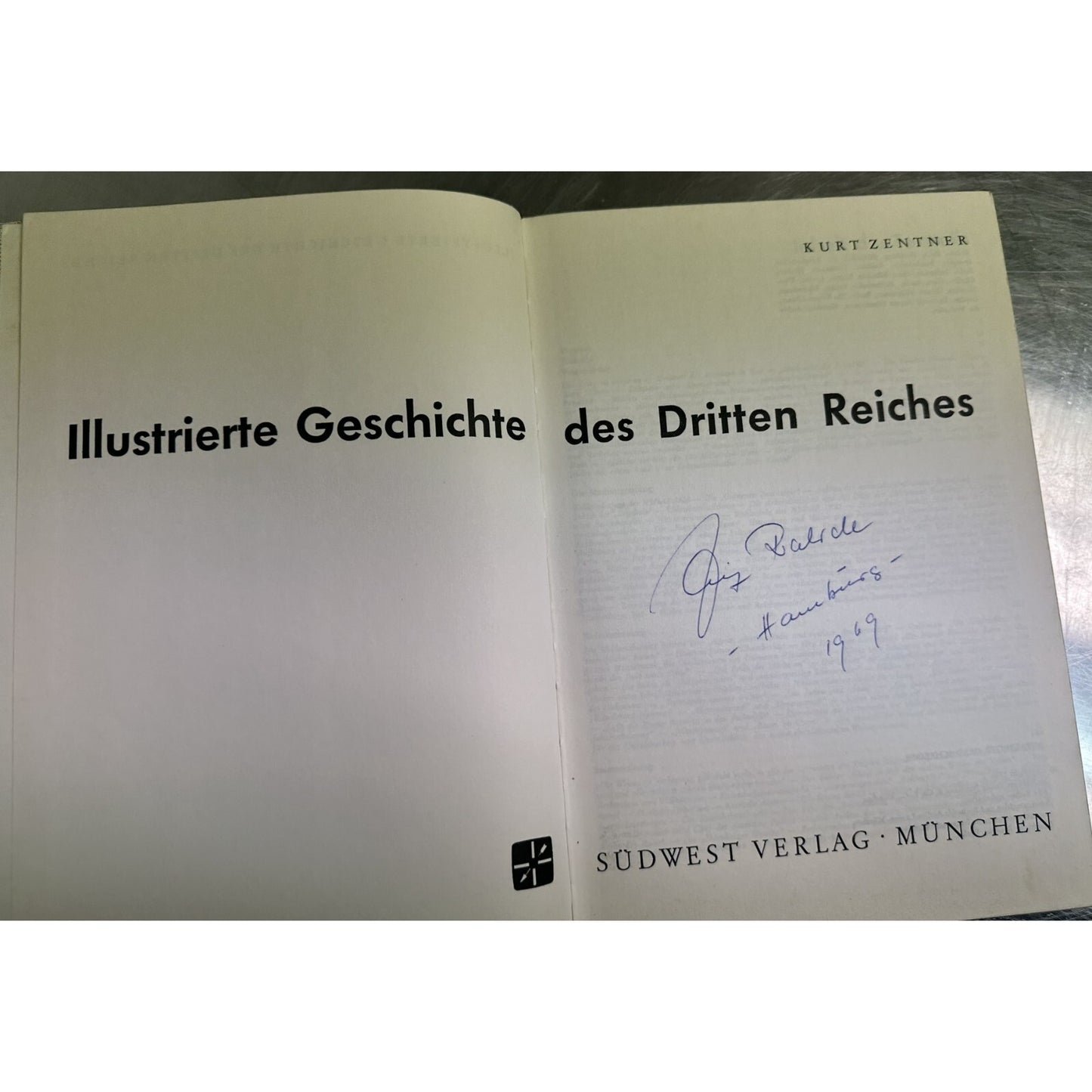 Illustrierte Geschichte des Dritten Reiches Hardcover Kurt Zentner 1965 Book One