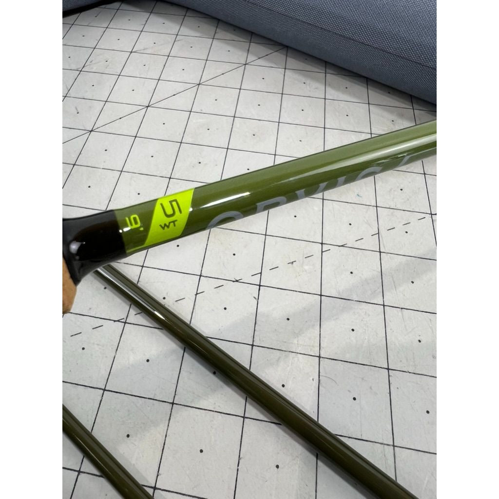 Orvis Encounter Fly Rod Reel w/Line & Case 9' 5 wt As-Is Broken Tip 4 pc.