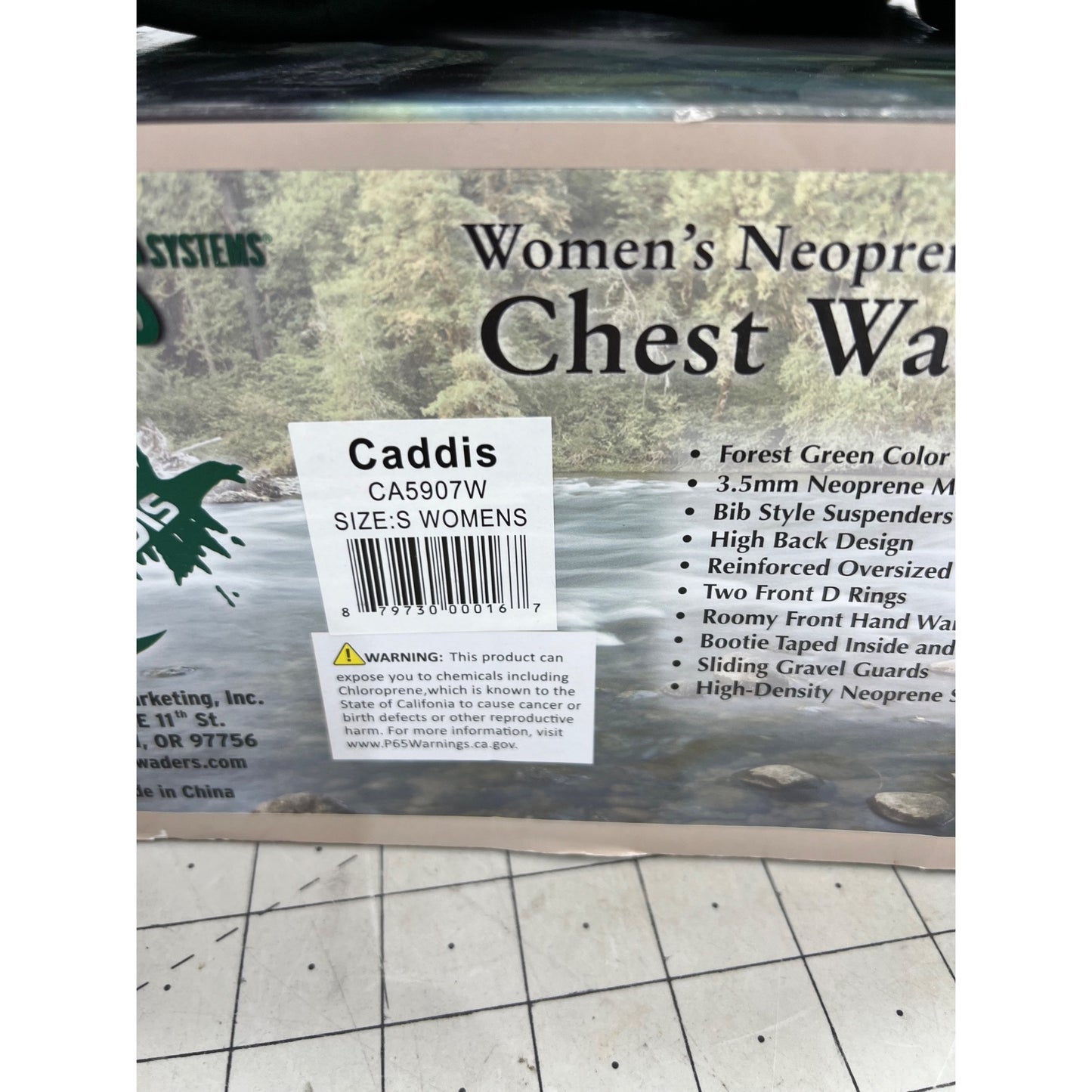 Caddis Womens Neoprene Chest Waders Forest Green Size S Stockingfoot Fishing