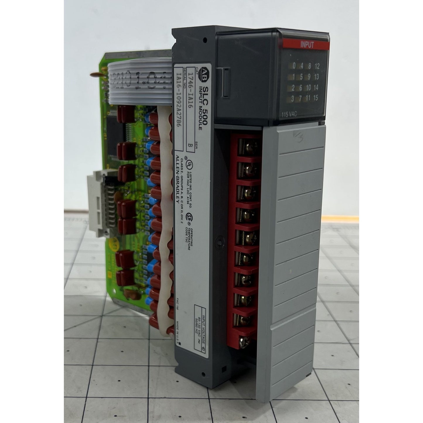 Allen-Bradley SLC 500 1746-IA16 Input Module 16-Point Terminal Block Ser. B