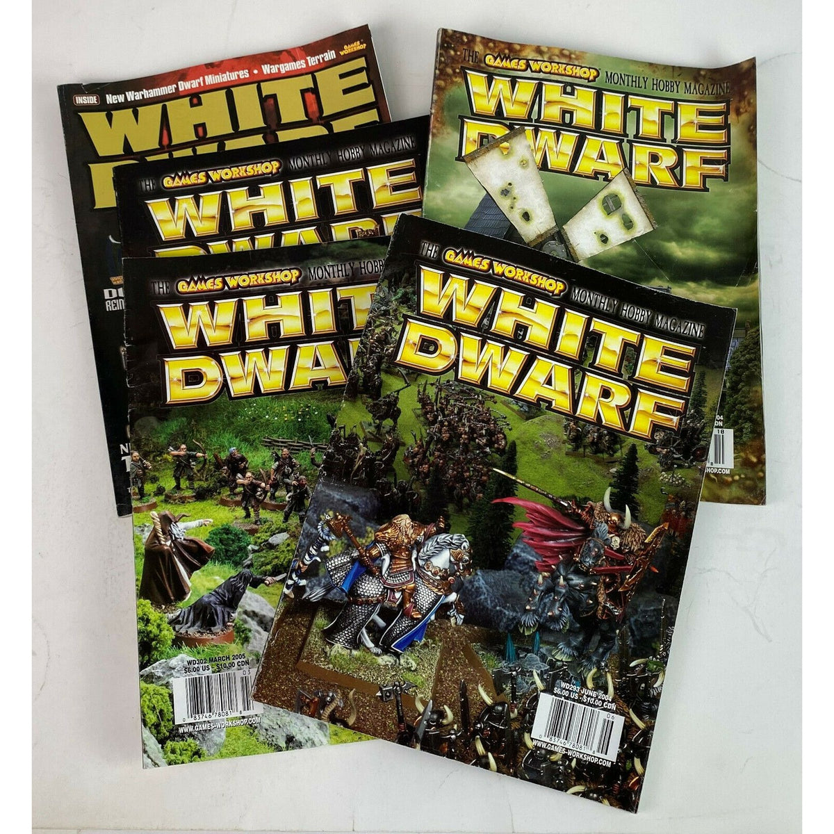 White Dwarf Monthly Games Workshop Magazine Lot 5 Issues #293-329 2004-2007