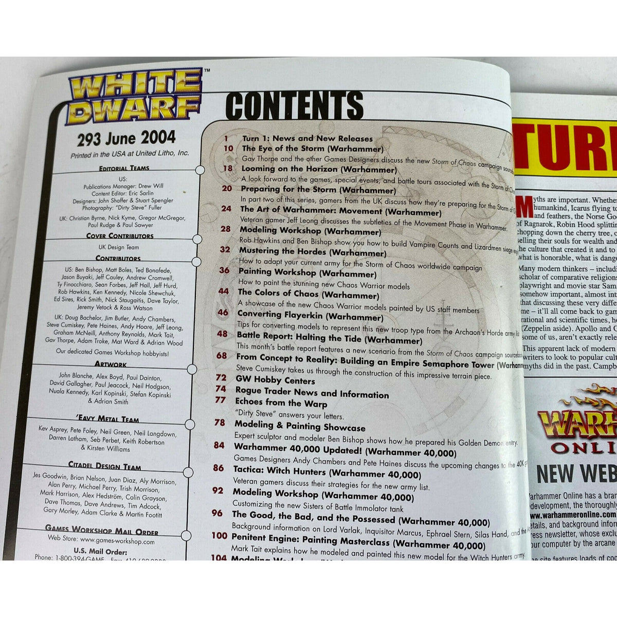 White Dwarf Monthly Games Workshop Magazine Lot 5 Issues #293-329 2004-2007