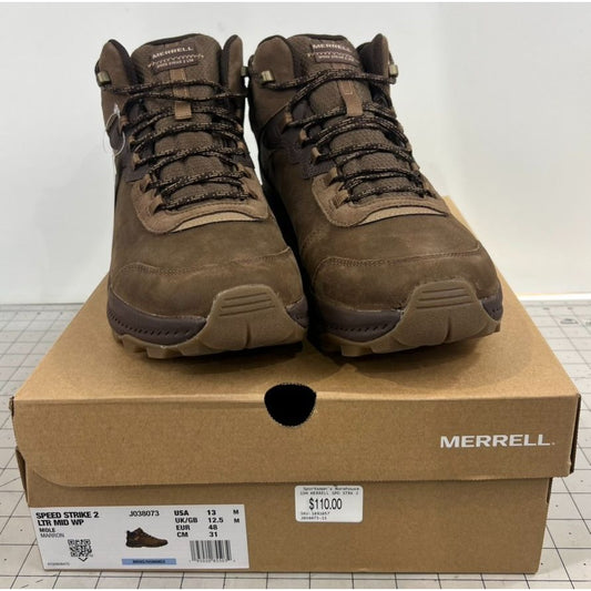 Merrell Men's Speed Strike 2 Leather Waterproof Mid Hiking Boots Sz.13