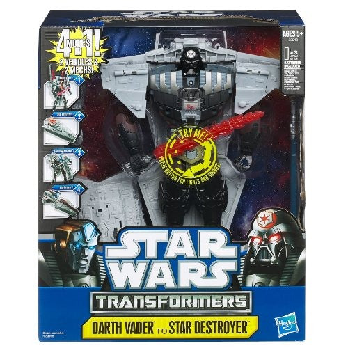 Hasbro Star Wars Transformers DARTH VADER to STAR DESTROYER New NIB