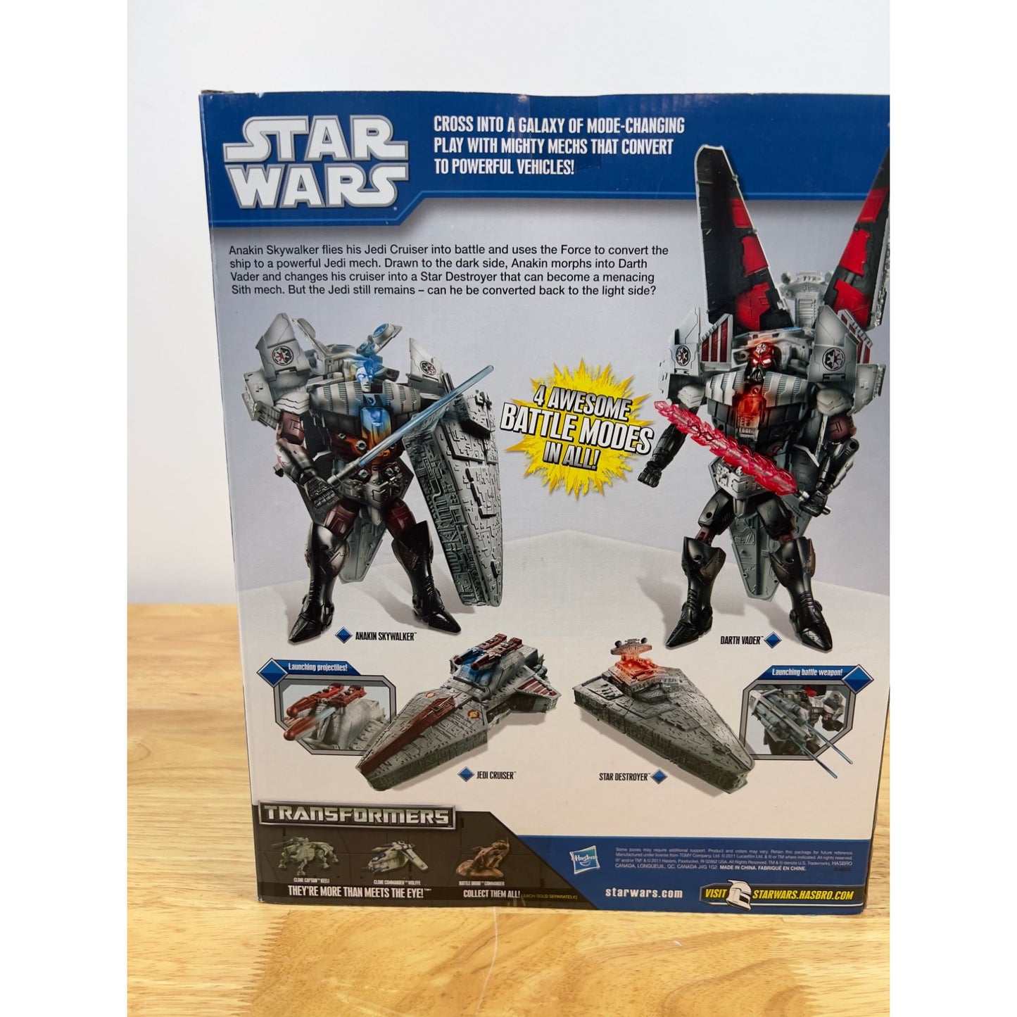Hasbro Star Wars Transformers DARTH VADER to STAR DESTROYER New NIB