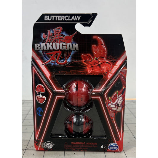Bakugan Core Butterclaw Red Transforming Figure & Card Set Spin Master NOC New