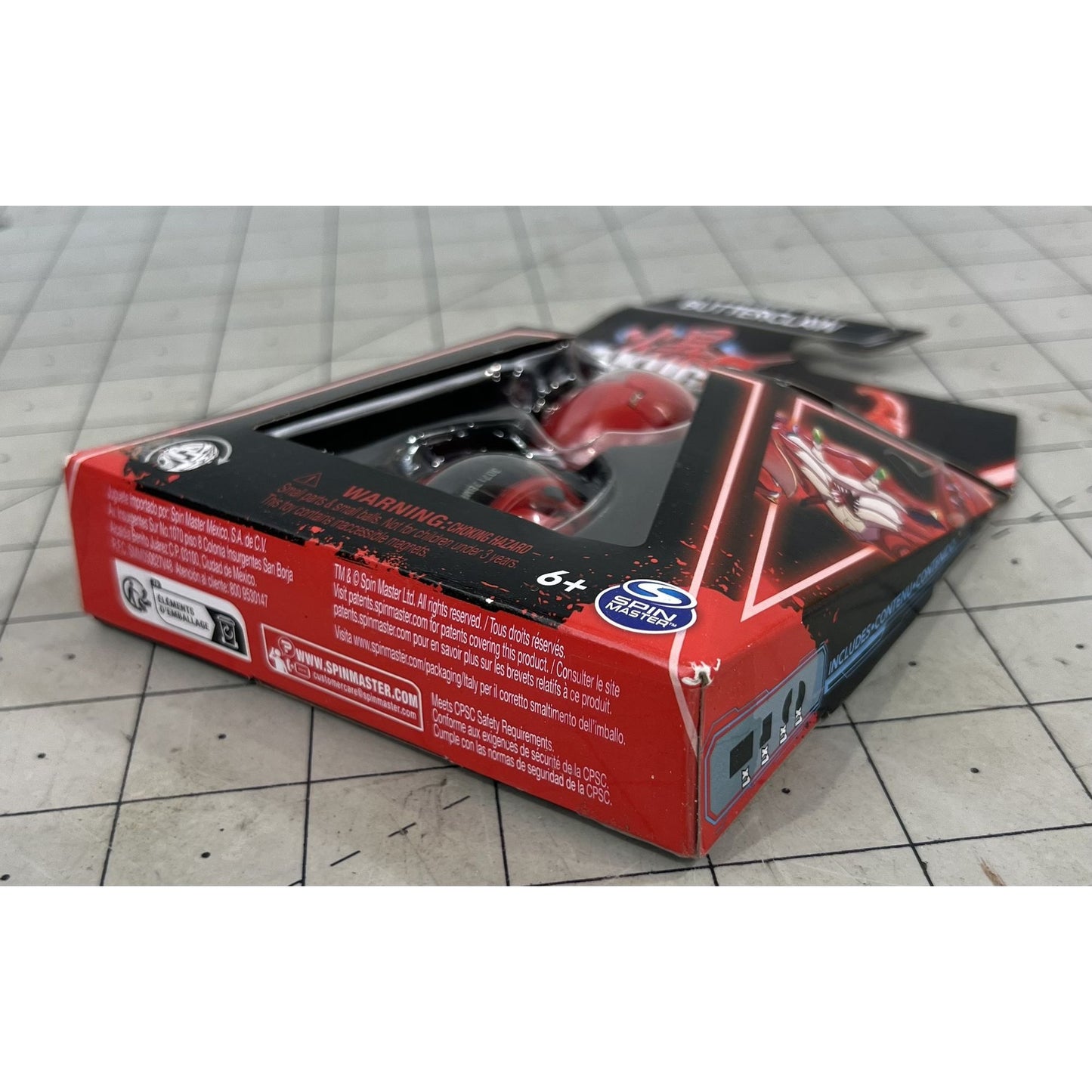 Bakugan Core Butterclaw Red Transforming Figure & Card Set Spin Master NOC New