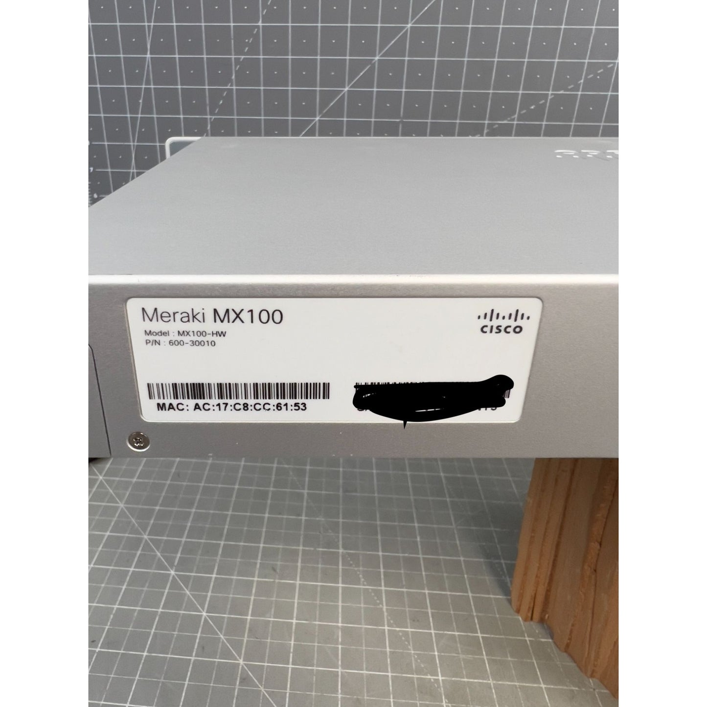 Cisco Meraki MX100-HW P/N:600-30010 Enterprise Security Appliance
