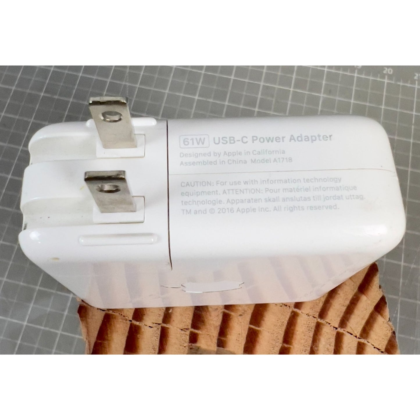 Apple 61W USB-C Power Adapter Model A1718 Used Working Condition
