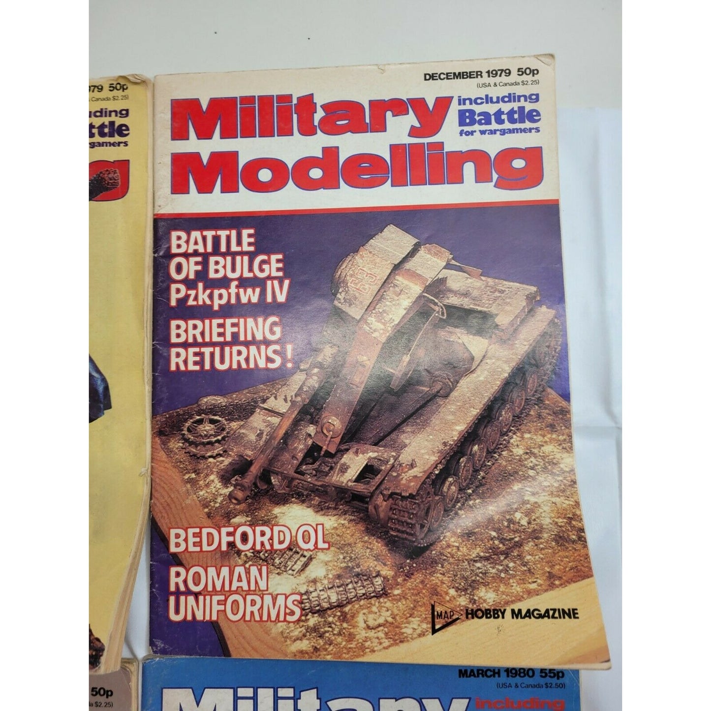 Vintage Military Modelling Hobby Magazines Lot Of 4 Collectible 1979/1980 Issues