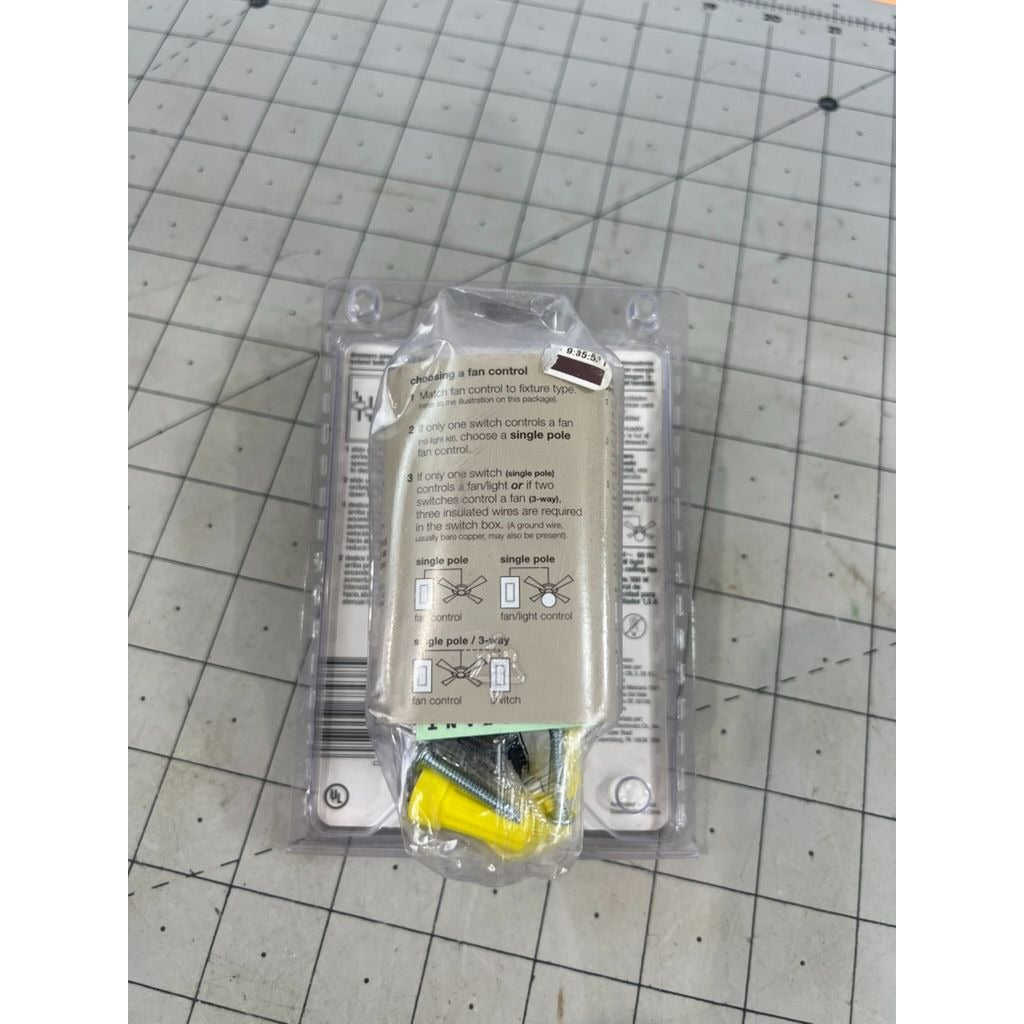 Lutron Skylark 1.5 Amps Single Pole Slide Fan Control White 1 Pack