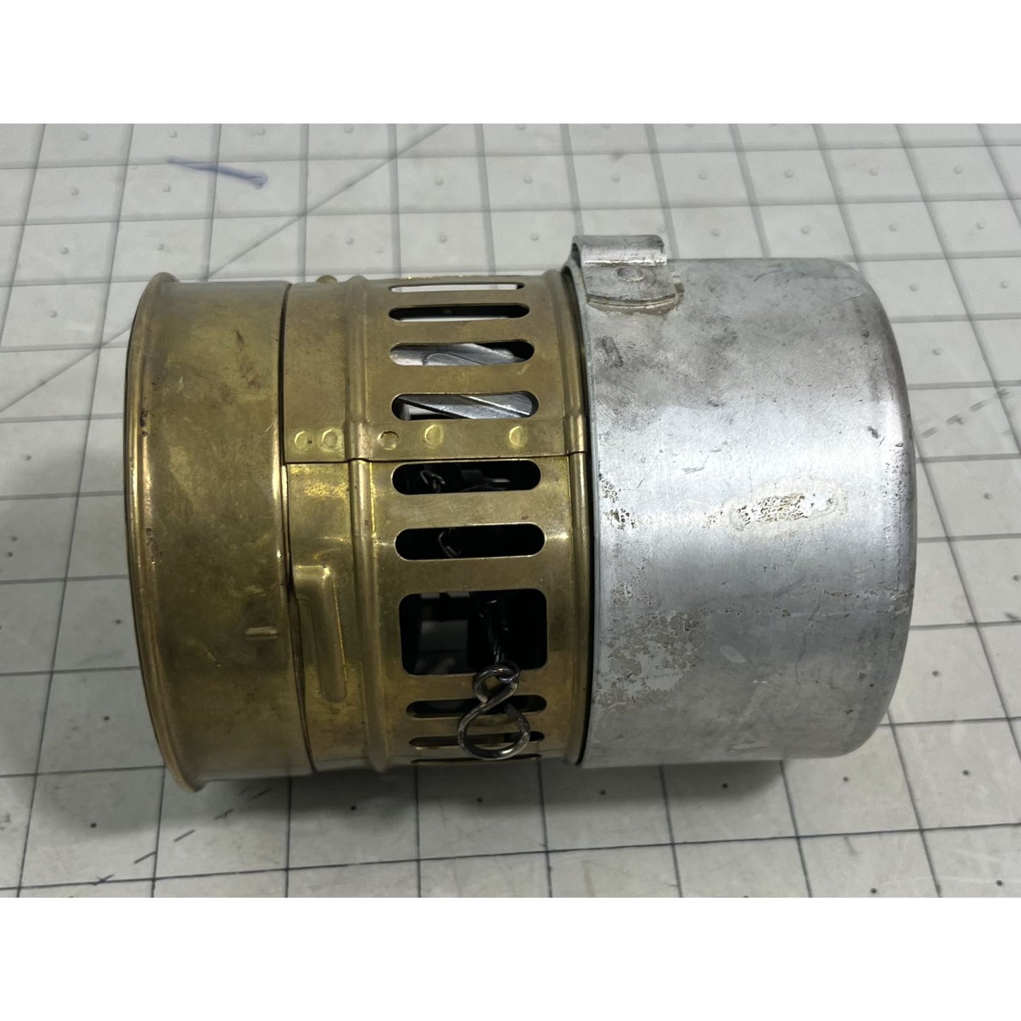 Vintage Brass Svea 123 Camping Stove Windshield & Aluminum Pot Sweden